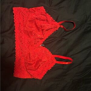 Torrid Vibrant Red Lace Bralette